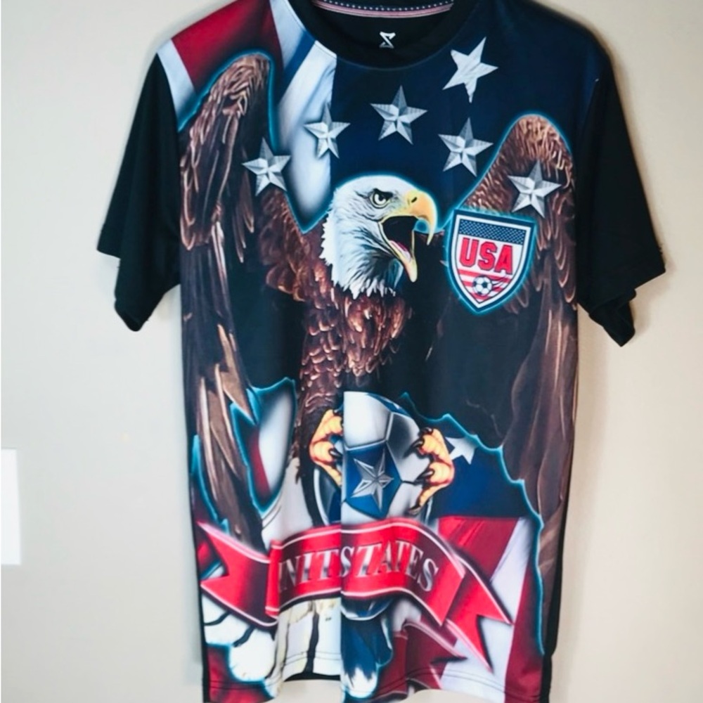 NWT Mens HKY Sportswear United States Eagle USA Shirt Size M